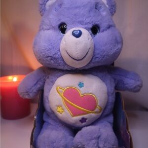 Care Bears Purple Plush with Heart and Planet Design